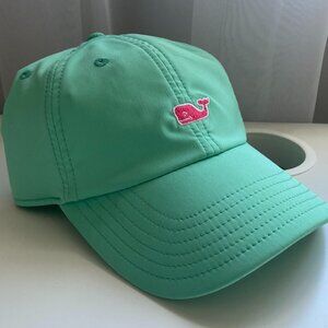 Vineyard Vines Whale Strap Back Hat in Sea Foam Green
